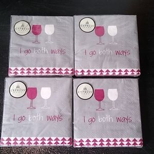 New in package wine napkins